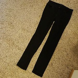 Celebrity pink black jeggings!